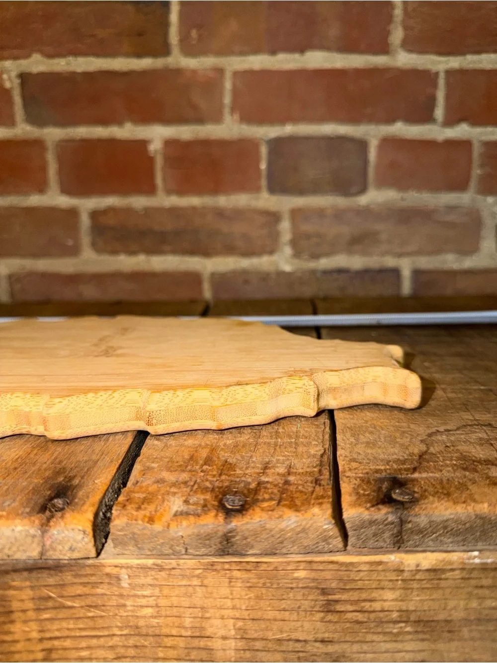 Totally Bamboo Puerto Rico Shaped Cutting Board Charcuterie Serving Tray